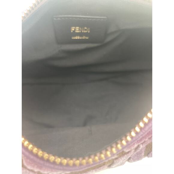 NEW FENDI FENDIGRAPHY MINI VELVET FF SHOULDER CROSSBODY BAG PURSE AUTHENTIC NWT! - Picture 12 of 16